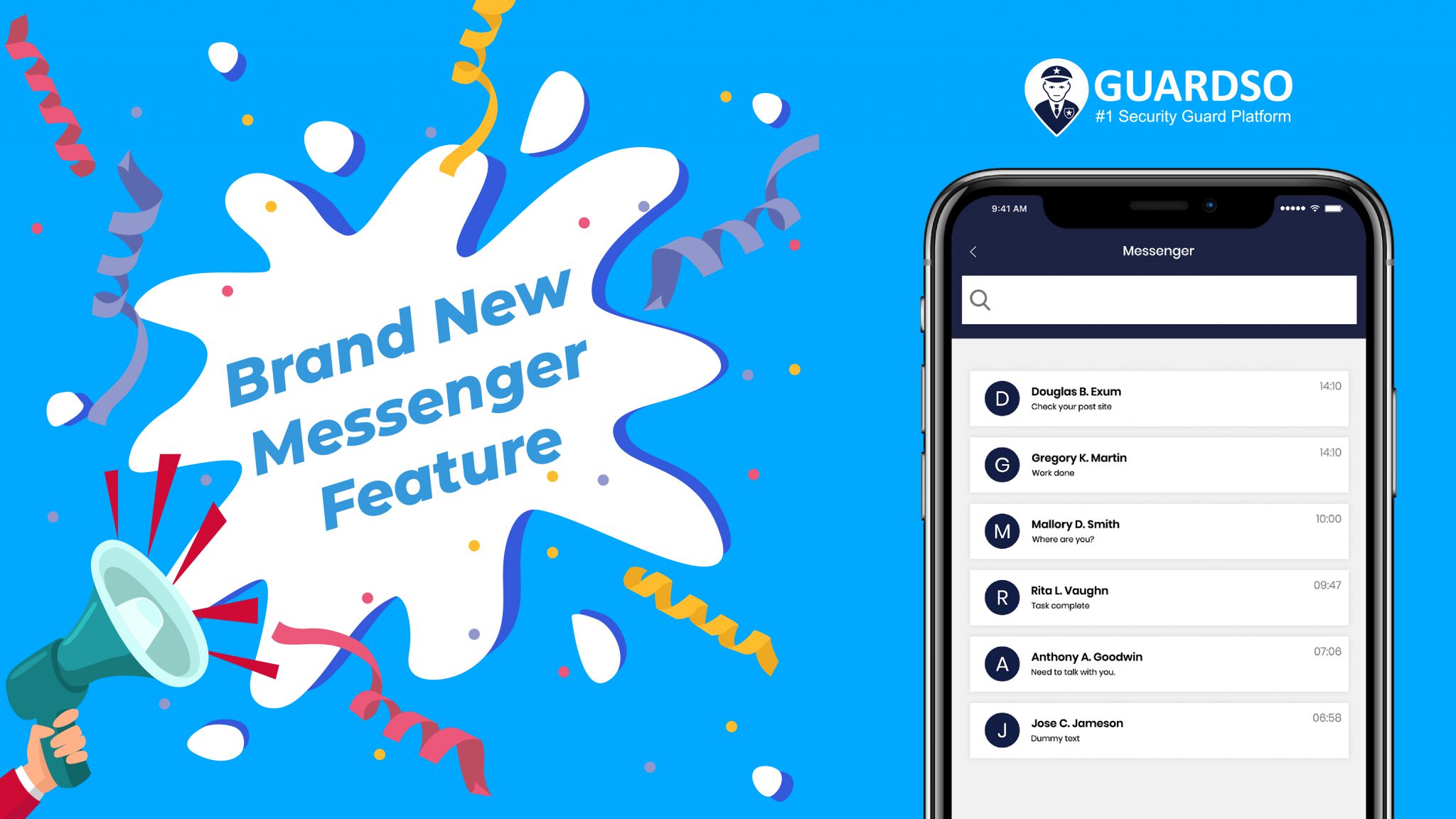 Guardso Messenger Feature