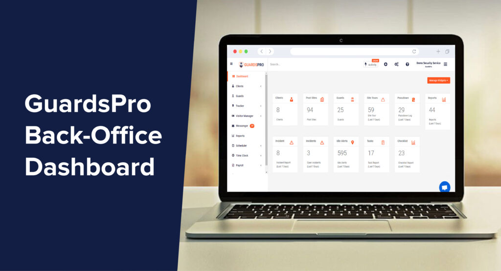 GuardsPro Back-Office Dashboard