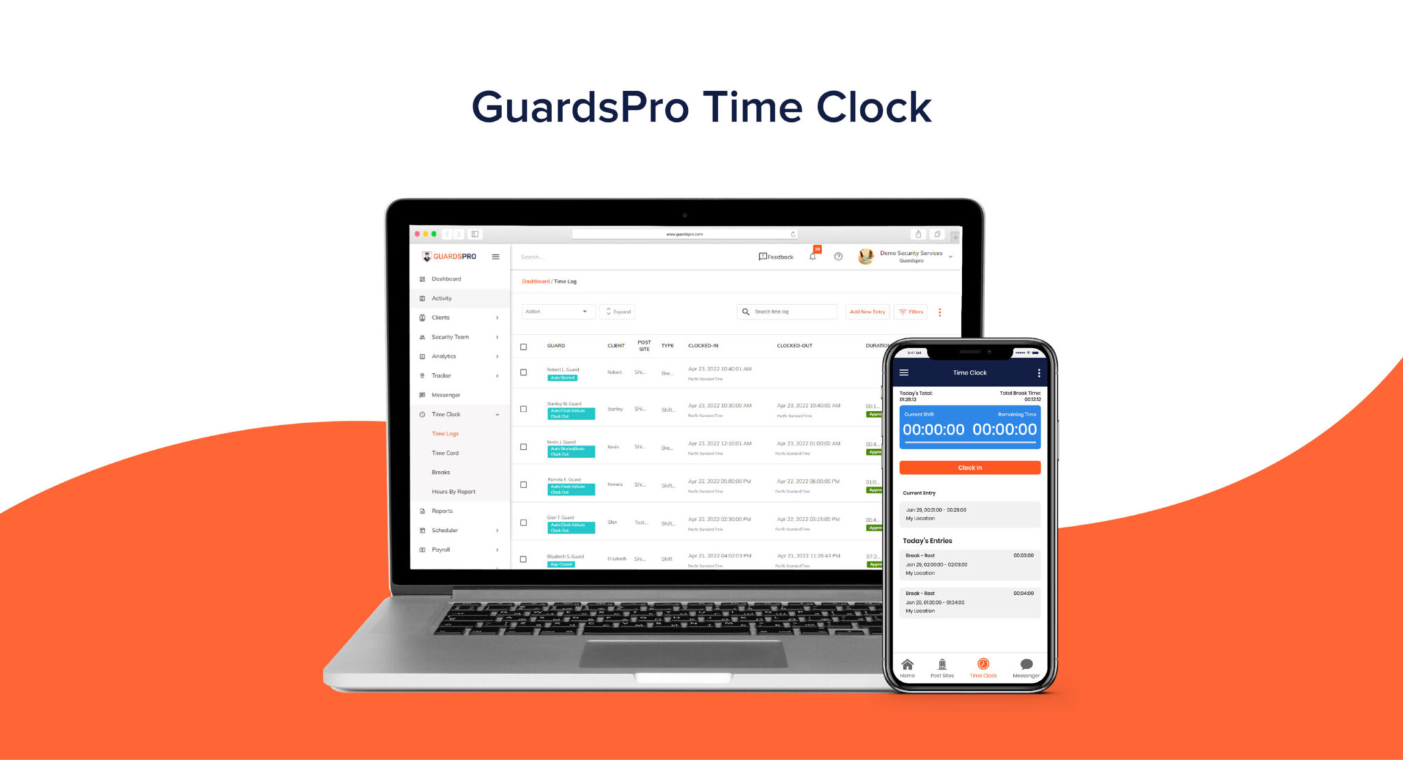 GuardsPro Time Clock
