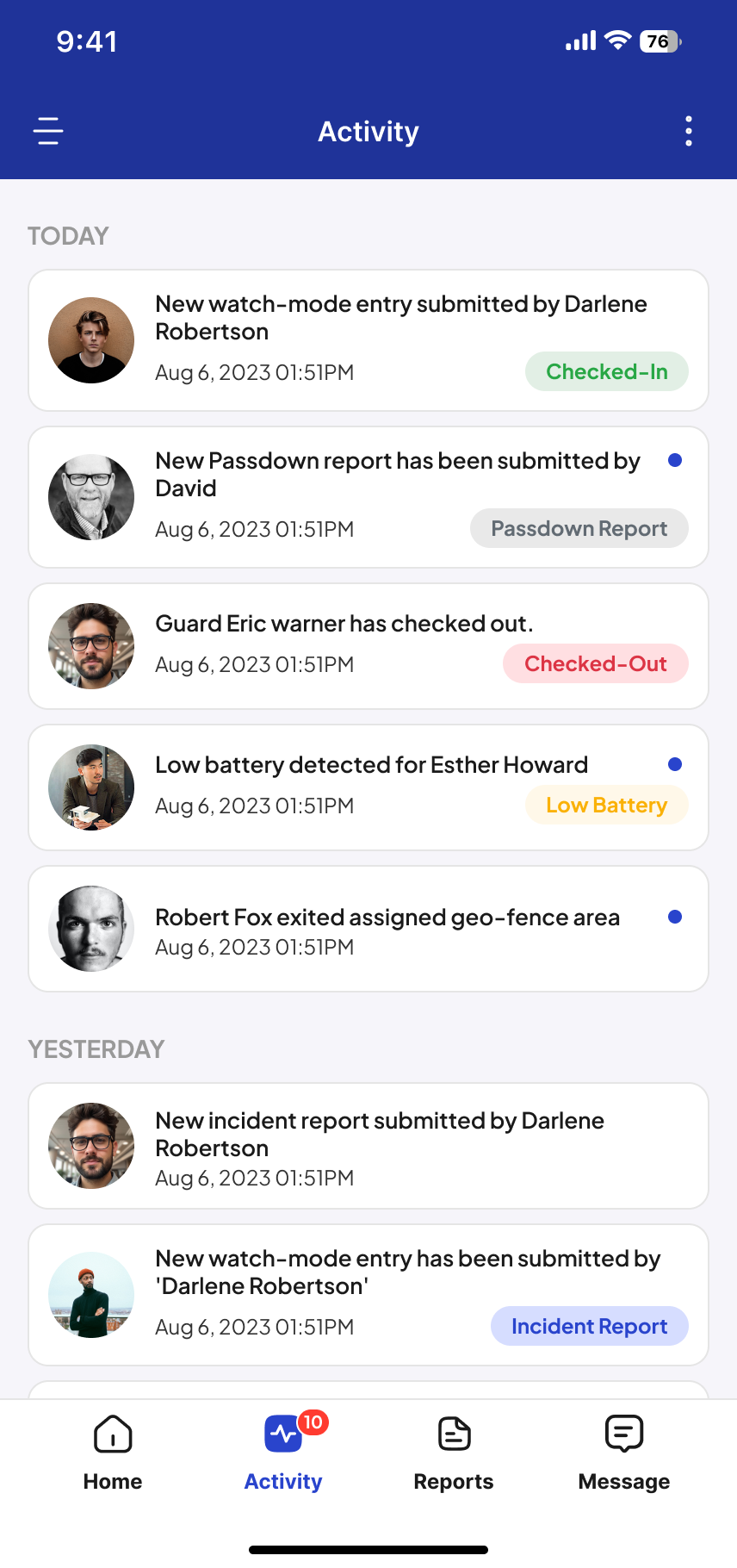 Reporting on the Go
