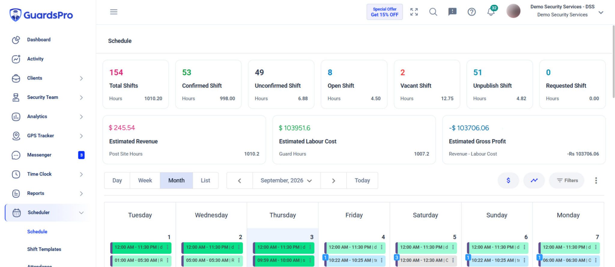 Keep Guard Scheduling Aligned Across Locations