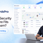 Guard Reviewing Security Dashboard