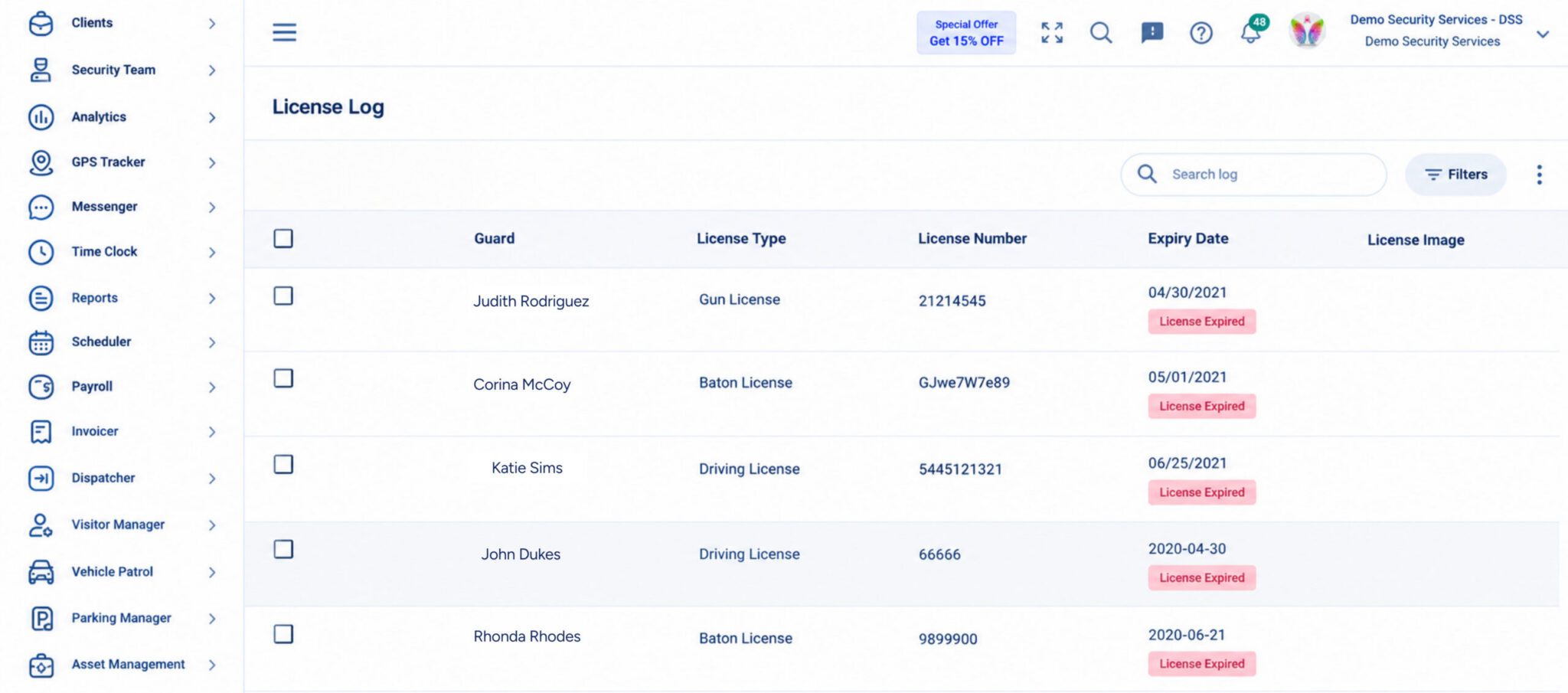 Keep Guard Licenses and Credentials Current