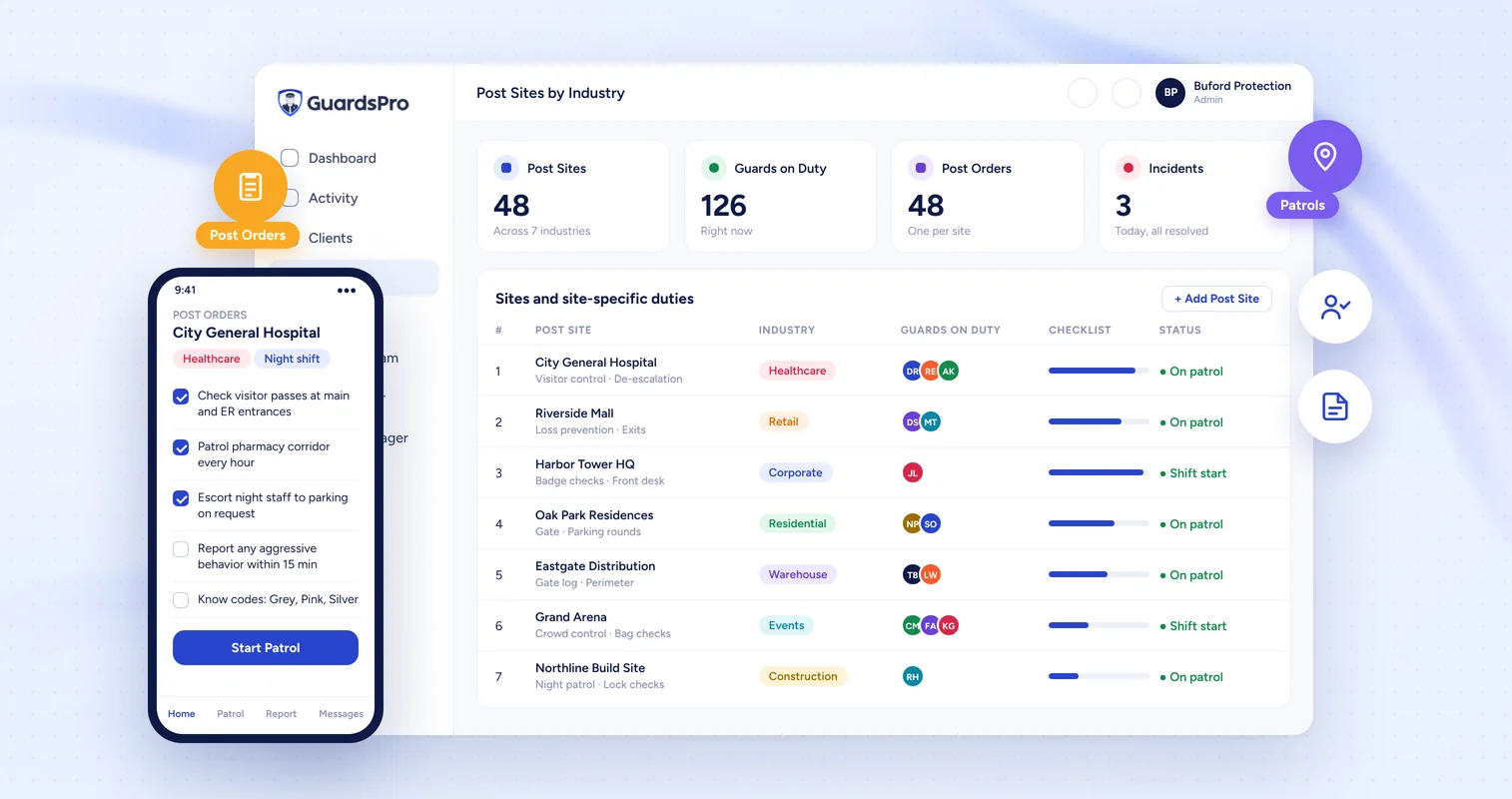 Security Officer Duties by Industry: What Changes Across 7 Types of Sites